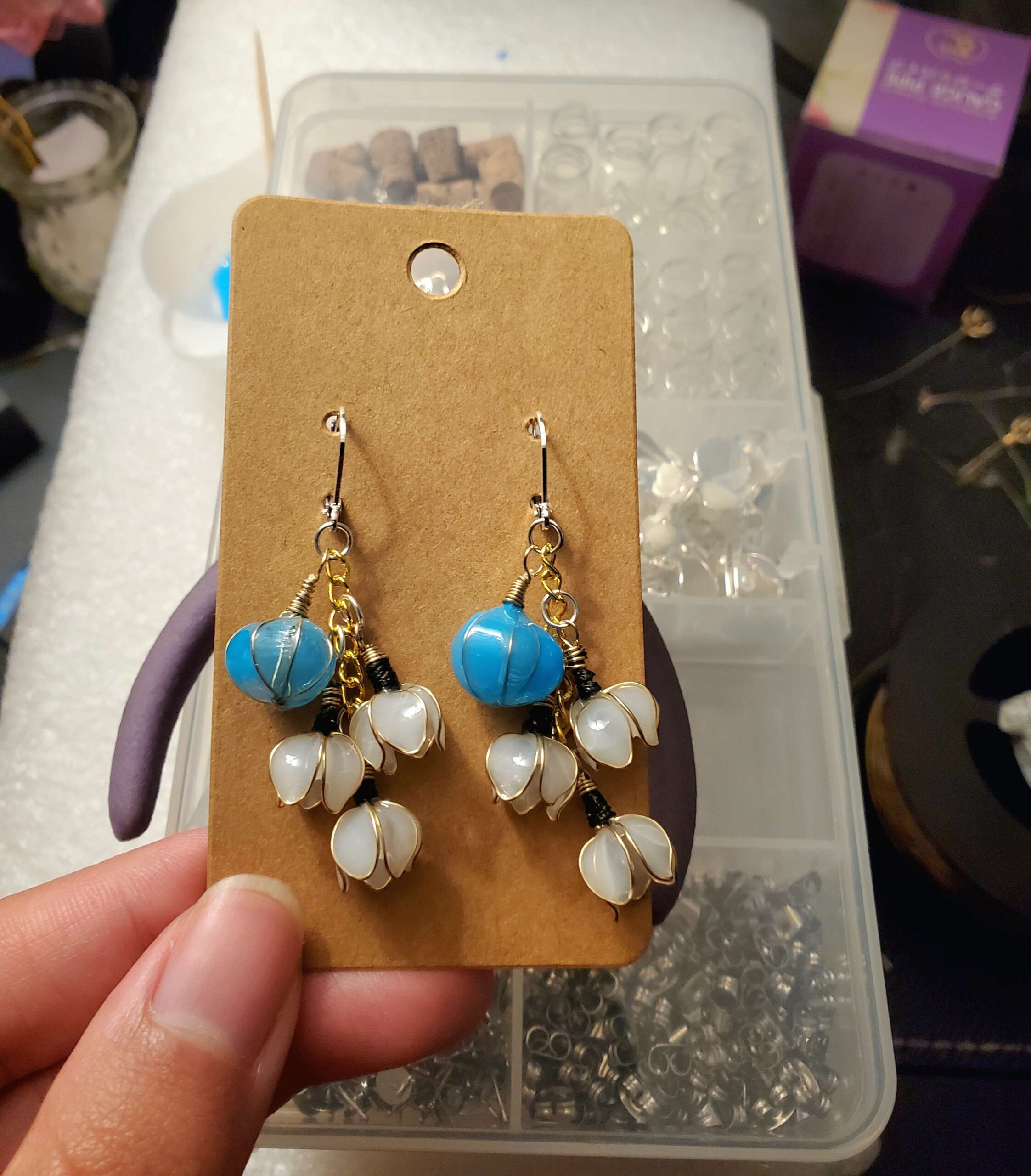 Blueberry earrings