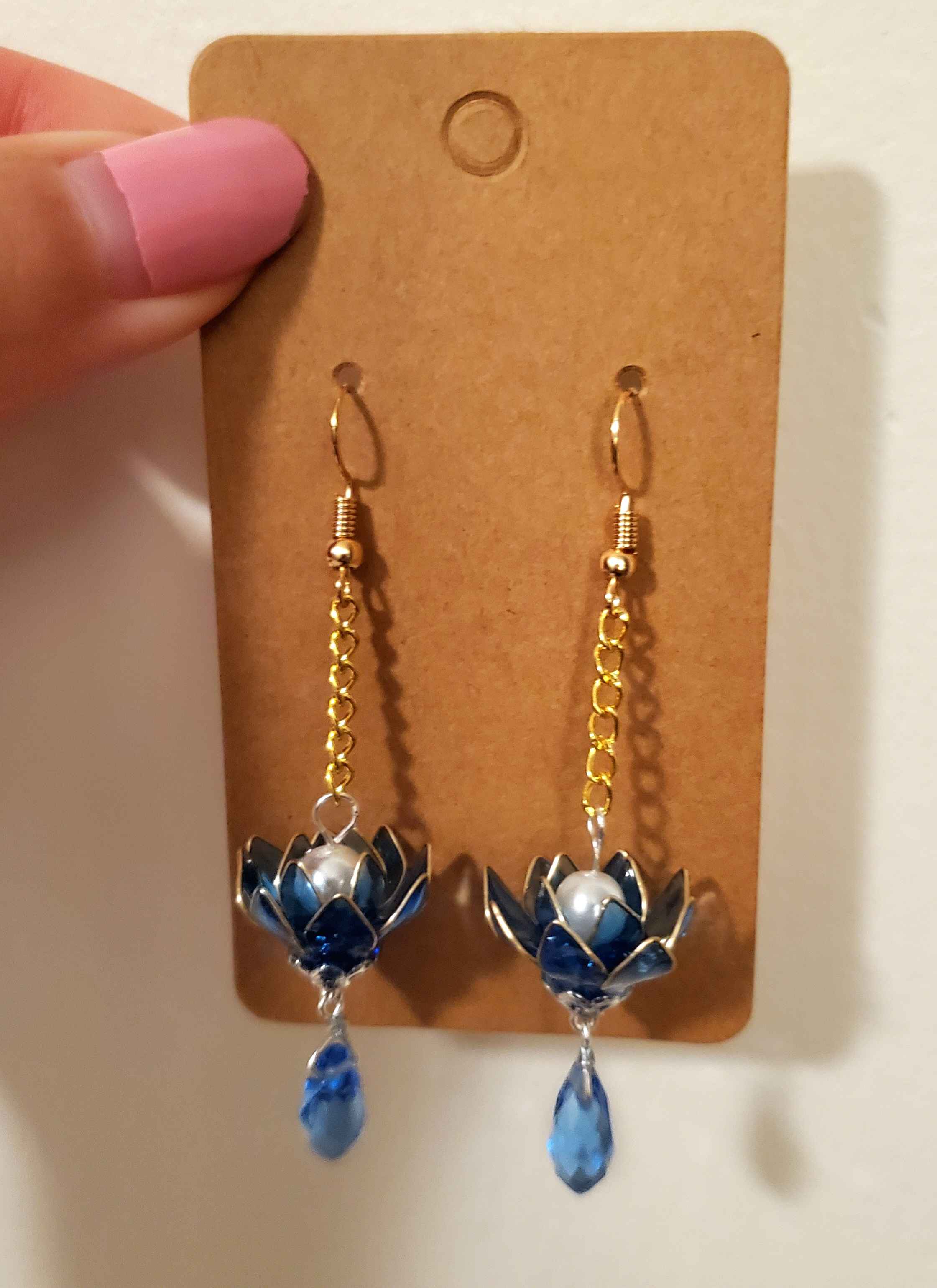 Lotus earrings